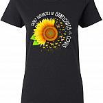 Sunflowers Cows Ladies T-Shirt, Ladies T-Shirt, Black Sunflowers Cows Ladies T-Shirt, Ladies T-Shirt, Black