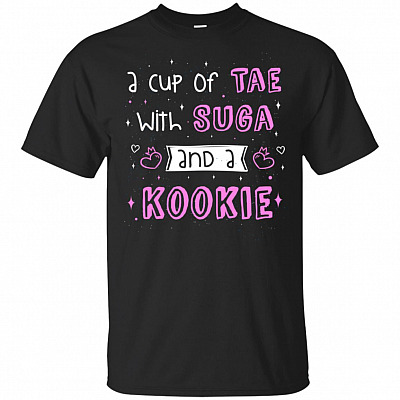 K-Pop Bangtan Boys Army A Cup Of Tae With Suga And Kookie T-Shirt