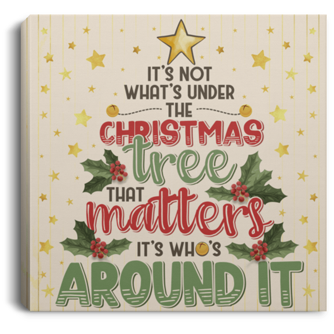 Christmas Family Decor It's Not What's Under The Christmas Tree That