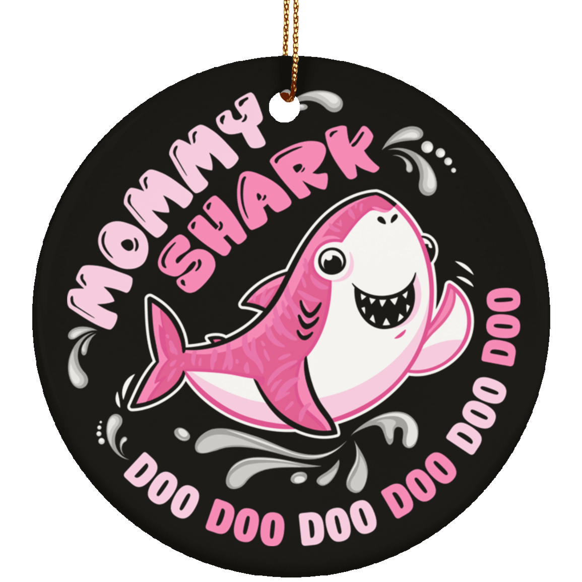 Christmas Ornament Mommy Shark Doo Doo Doo Ornament CubeBik
