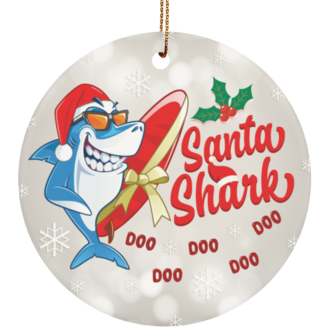 Funny Christmas Shark Gift Ideas Santa Shark Merry Christmas Doo Doo