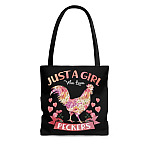 Just A Girl Who Loves Peckers All Over Print Tote Bag - Shoulder Bag - Reusable Grocery Shopping Bag