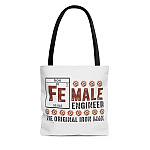 Female Engineer The Original Iron-Man Tote Bag - Shoulder Bag - Reusable Shopping Bag