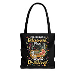 I Do Have a Retirement Plan I Plan on Quilting All Over Print Tote Bag - Shoulder Bag