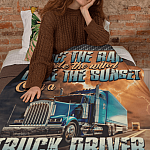 6VT. Race The Rain Truck Driver blanket mockup