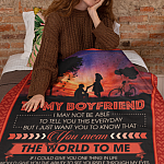 9VT. To My Boyfriend blanket mockup
