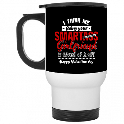 14 oz. White Travel Mug