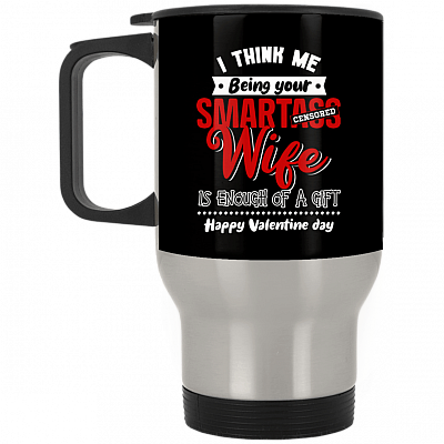 14 oz. Silver Travel Mug