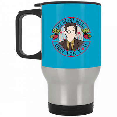 14 oz. Silver Travel Mug