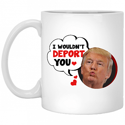 I Wouldn't Deport You Coffee Mug - Funny Trump Valentine Beer Stein - Water Bottle