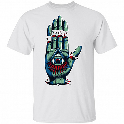 Alternative view of Illuminati Hands T-Shirt - Illuminati Shirt Illuminati Tee