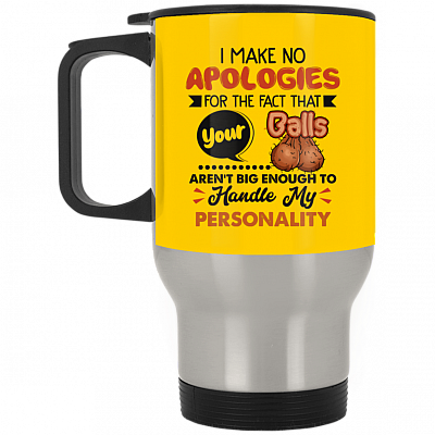 14 oz. Silver Travel Mug