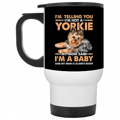 14 oz. White Travel Mug