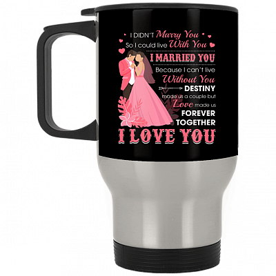 14 oz. Silver Travel Mug