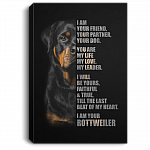 I Am Your Friend Your Partner Your Dog I Am Your Rottweiler Wrapped Framed Canvas Prints - Unframed Poster