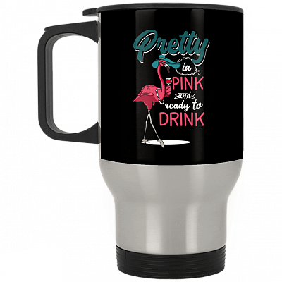 14 oz. Silver Travel Mug