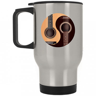 14 oz. Silver Travel Mug