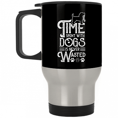 14 oz. Silver Travel Mug