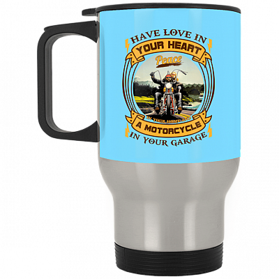 14 oz. Silver Travel Mug