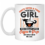 Once Upon A Time There Was A Girl Who Really Loved Coffee And Dogs Coffee Mug - Beer Stein - Water Bottle