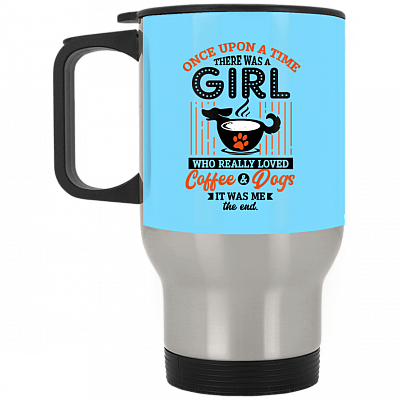 14 oz. Silver Travel Mug