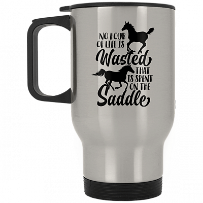 14 oz. Silver Travel Mug