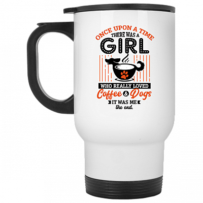 14 oz. White Travel Mug