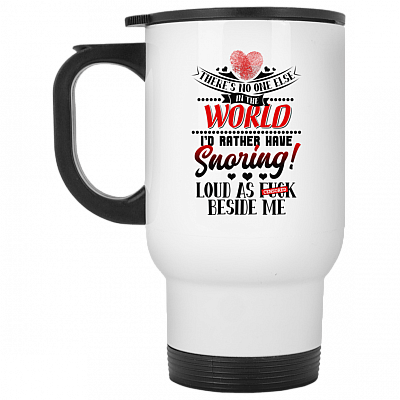 14 oz. White Travel Mug