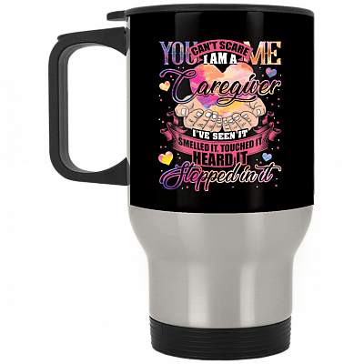 14 oz. Silver Travel Mug