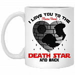 I Love You to the Death-Star Back Wars Personalized Ceramic Coffee Mug-Beer Stein-Water Bottle-Color Changing Mug