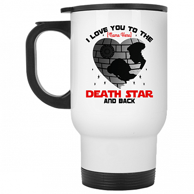 14 oz. White Travel Mug