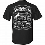 Beware I Ride Horses Back T-Shirt - Funny Horse Back Shirt