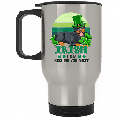 14 oz. Silver Travel Mug