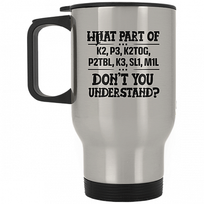 14 oz. Silver Travel Mug