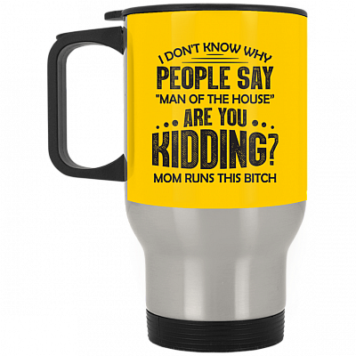 14 oz. Silver Travel Mug