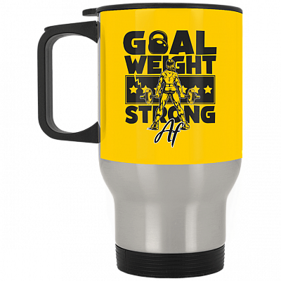 14 oz. Silver Travel Mug