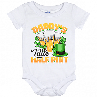 Daddy's Little Half Pint Baby Onesie - Irish Baby Infant Bodysuit - St. Patrick's Day Baby Outfit