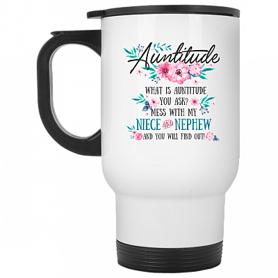 14 oz. White Travel Mug
