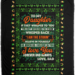 To My Daughter If The Believe In Yourself Irish Fleece Blanket - Premium Sherpa Blanket - Woven Blanket