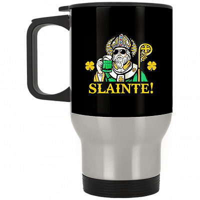 14 oz. Silver Travel Mug