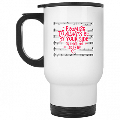 14 oz. White Travel Mug