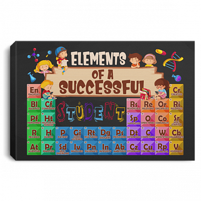 Elements Of A Successful Student Gallery Wrapped Framed Canvas Prints - Unframed Poster - Home Decor Wall Art