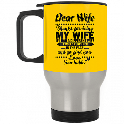 14 oz. Silver Travel Mug