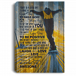 Today Is A Good Day To Have A Great Day To Smile More Worry Less Framed Canvas - Unramed Poster - Skiing Wall Art