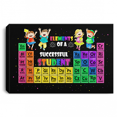 Elements Of A Successful Student Framed Canvas - Unframed Poster