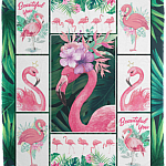 Flamingo Blanket Flamingo Fleece Blanket - Premium Sherpa Blanket