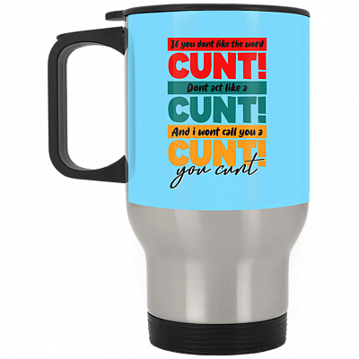 14 oz. Silver Travel Mug