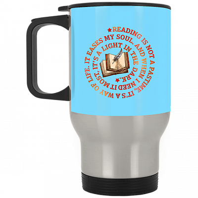 14 oz. Silver Travel Mug
