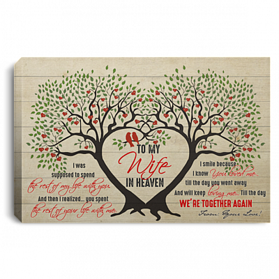 Cardinal To My Wife In Heaven I Was Supposed To Spend The Rest Of My Life Framed Canvas Prints - Unframed Poster