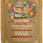 To My Wife I Love You Beyond Words and Imagination Fleece Blanket - Sherpa Blanket